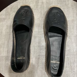 Saint Laurent Black Espadrille. Size 39